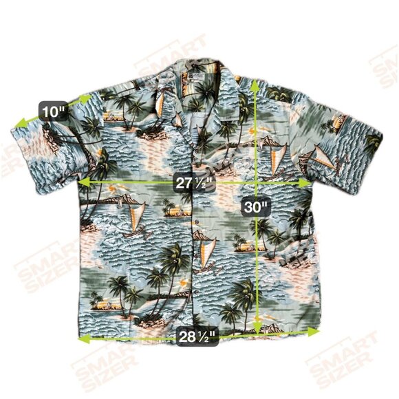 Aloha Republic Hawaiian Button Up Shirt Tropical Beach Camp Size XXL Hawaii Vtg - Picture 2 of 6